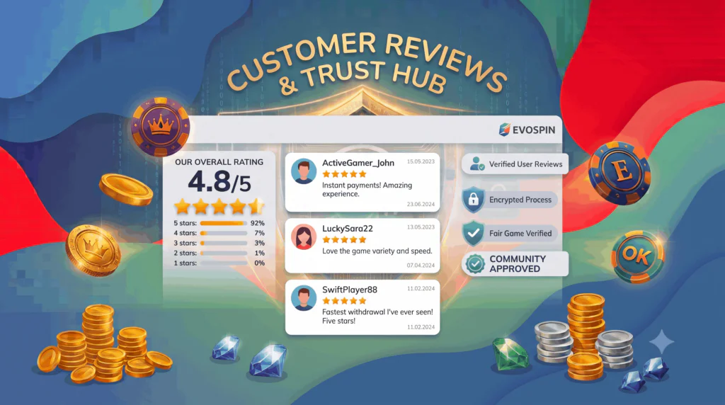 Eerlijke feedback en beoordelingen voor Evospin Casino NL